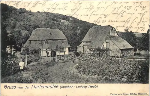 Gruss von der Harfenmühle - Mörschied -720806