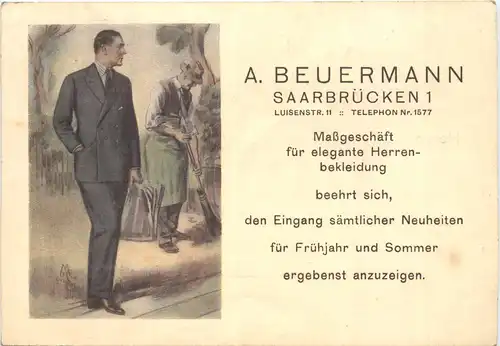 Saarbrücken - A. Beuermann Herrenbekleidung -720882