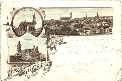 Gruss aus Neunkirchen - Litho -721018