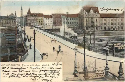 Ludwigshafen - Partie mit dem Viadukt -721098