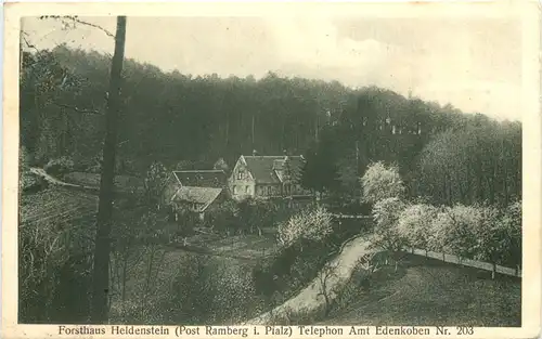 Forsthaus Heldenstein Post Ramberg i. Pfalz -721250