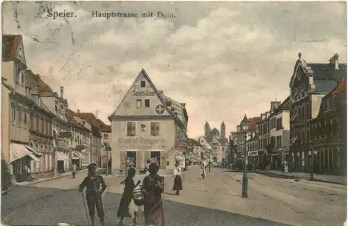 Speier - Hauptstrasse mit Dom - Speyer -721358