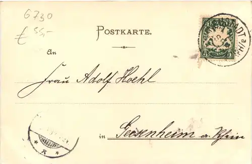 Neustadt a. d. Haardt - Saalbau - Litho -721304