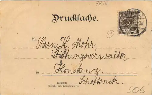 Konstanz - Abiturium 1897 - Studentika -722136