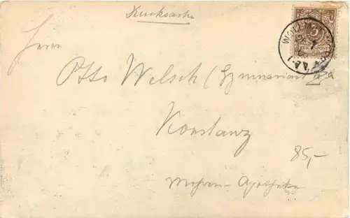 Konstanz - In Academiam Vale Penale 1900 - Studentika -722134