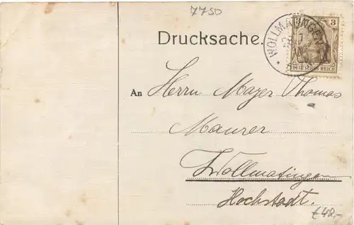 Konstanz - Ober-Realschule Einjährig Freiwilligen 1911 - Studentika -722128