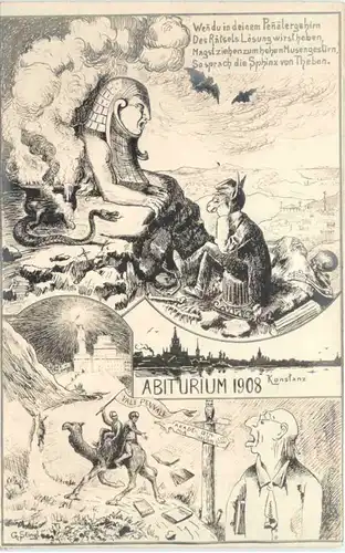 Konstanz - Abiturium 1908 - Studentika -722180