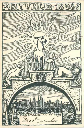 Konstanz - Abiturium 1898 - Studentika -722200