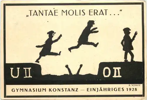 Konstanz - Gymnasium Einjähriges 1928 - Studentika -722176