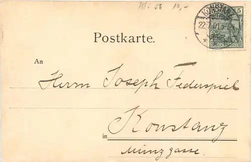 Konstanz -Abiturium 1901 - Studentika -722196