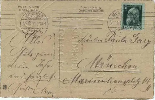 Neujahr - Prägekarte -721792