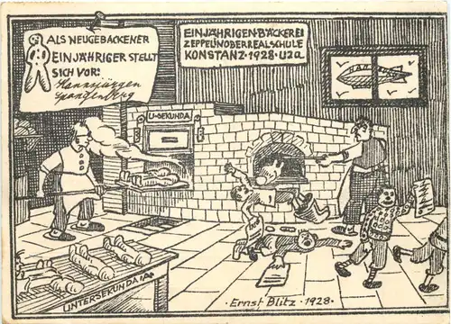 Konstanz - Zeppelin Oberrealschule 1928 - Studentika -722174