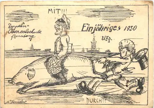 Konstanz -Zeppelin Oberrealschule 1930 - Studentika -722152