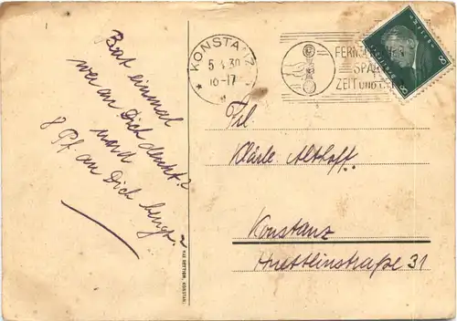 Konstanz -Zeppelin Oberrealschule 1930 - Studentika -722152