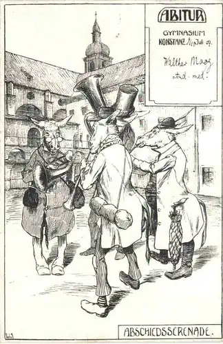 Konstanz -Abitur Gymnasium 1907 - Studentika -722194
