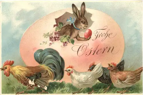 Ostern - Hahn -Huhn - Hase -721874