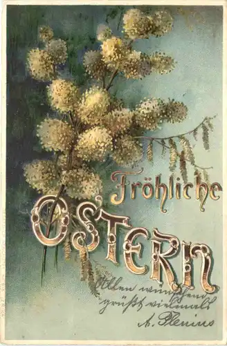 Ostern - Prägekarte - Blumen -721942