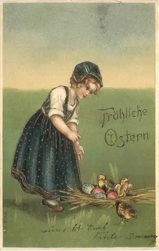 Ostern - Prägekarte - Eier - Chicken -721978