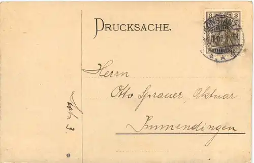 Konstanz - Oberrealschule Abitur 1907 - Studentika -722218