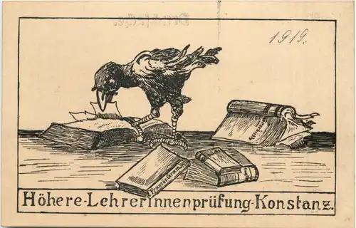 Konstanz - Höhere Lehrerinnenprüfung 1919 - Studentika -722276