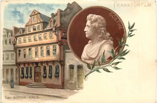 Frankfurt - Das Göthe Haus - litho -722480