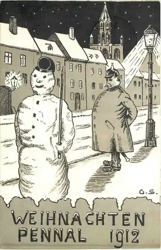 Konstanz - Weihnachten Pennal 1912 - Studentika -722284