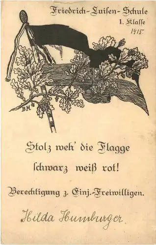Konstanz - Friedrich Luisen Schule 1915 - Studentika -722304
