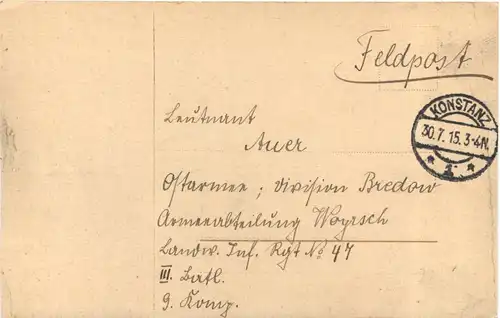 Konstanz - Friedrich Luisen Schule 1915 - Studentika -722304