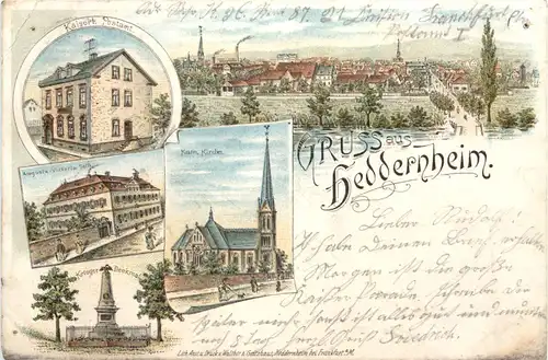 Gruss aus Heddernheim - Litho - Frankfurt -722470