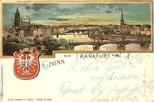 Gruss aus Frankfurt - Litho -722496