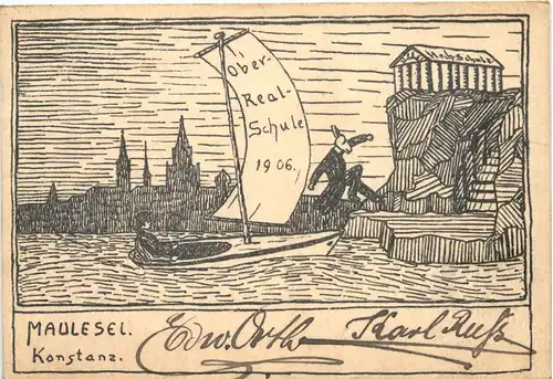 Konstanz - Ober Realschule 1906 - Studentika -722248