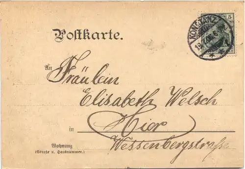 Konstanz - Ober Realschule 1906 - Studentika -722248