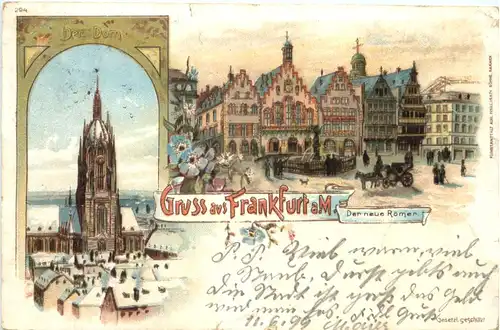 Gruss aus Frankfurt - Litho -722494