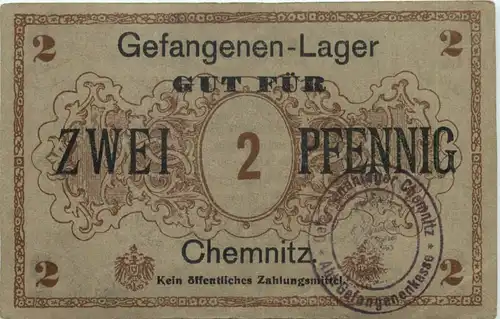 Chemnitz - Gefangenenlager Notgeld 2 Pfennig -722408