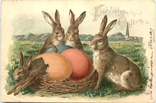 Ostern - Hasen - Eier -722076