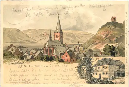 Lorch am Rhein - Litho -722750