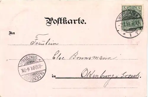 Gruss aus Wiesbaden - Litho -722692