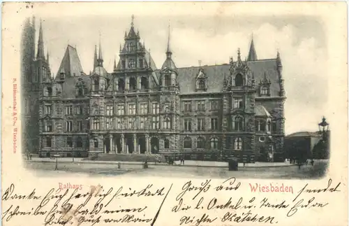 Wiesbaden - Rathaus - Reliefkarte -722784