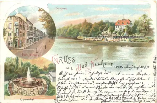 Gruss aus Bad Nauheim - Litho -723046