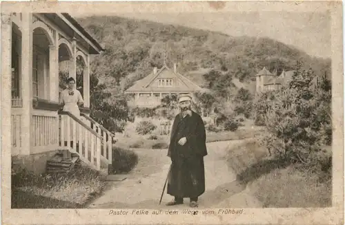 Sobernheim - Pastor Felke auf dem Wege vom Frühbad -723166