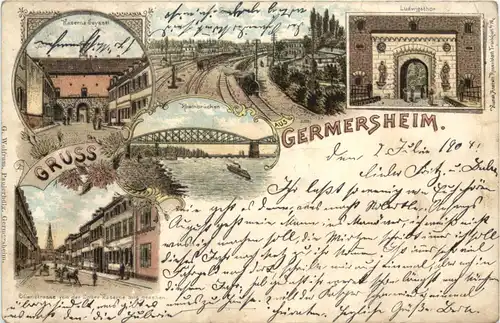 Gruss aus Germersheim - Litho -723344