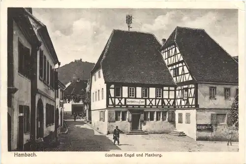Hambach bei Neustadt - Gasthaus Engel und Maxburg -723334