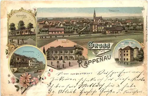 Gruss aus Rappenau - Litho -723478