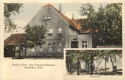 Roschütz - Kochs Gat und Gesellschaftshaus - Gera -723560