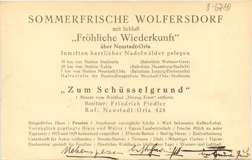 Wolfersdorf - Gathaus zum Schlüsselgrund -723580