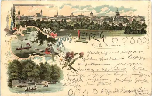 Gruss aus Leipzig - Litho -723502