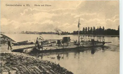 Germersheim - Rhein mit Fähre -723428