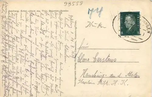 Gehlberg - Heim des Thür. Beamten Bundes -723588