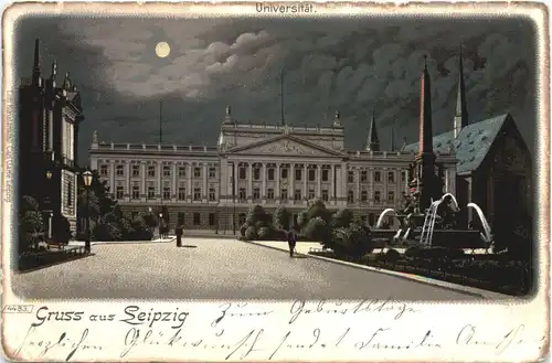 Gruss aus Leipzig - Litho -723744