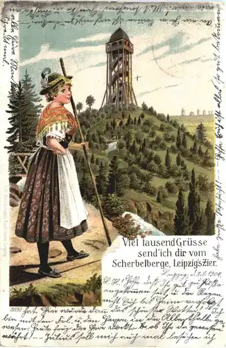 Leipzig - Scherbelberg - Litho -723732